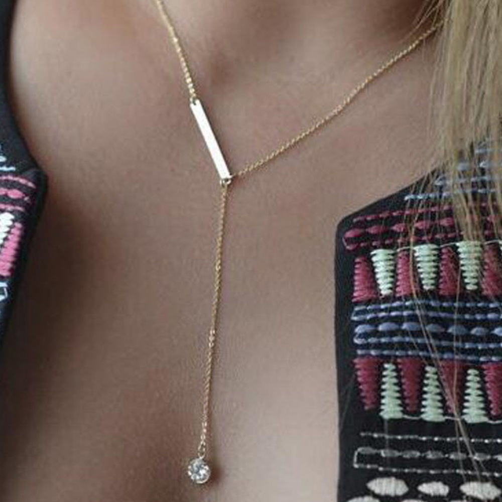 SOLD 14Kt Gold Plated Slider Necklace - Picture 5 of 6